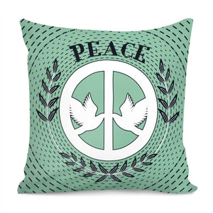 Peace Sign Pillow Cover