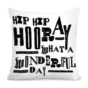 Hip Hip Hooray Pillow Cover