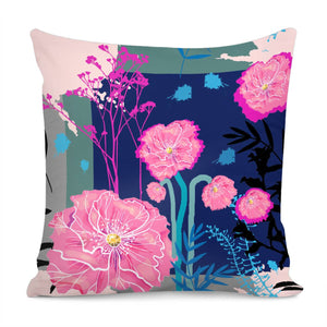 Poppy Flower Pillow Cover