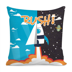 Rocket Pillow Cover