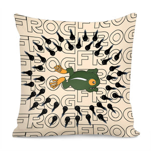 Frog Pillow Cover