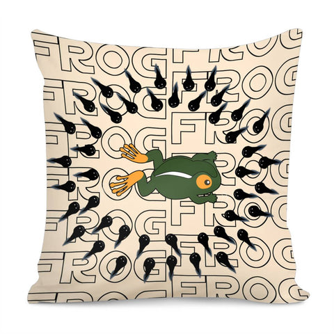 Image of Frog Pillow Cover