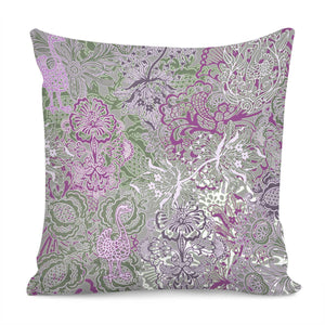 Indian Flowers Pillow Cover