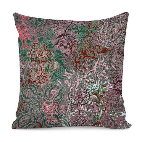 Image of Indian Flowers 2 Pillow Cover