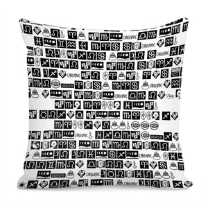 Mysterious Set Of Characters Pillow Cover