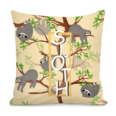 Image of Sloth Pillow Cover