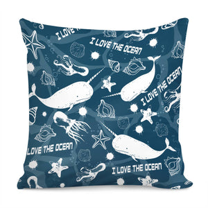 Narwhal Pillow Cover