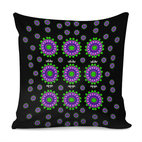 Image of Lilies And Decorative Stars Of Freedom Pillow Cover