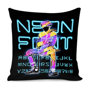 Neon Style Pillow Cover