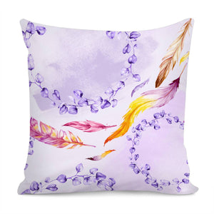 Floral Boho Watercolor Pattern Pillow Cover