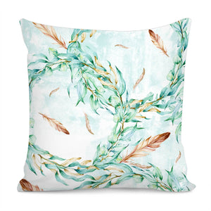 Floral Boho Watercolor Pattern Pillow Cover