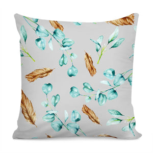 Floral Boho Watercolor Pattern Pillow Cover