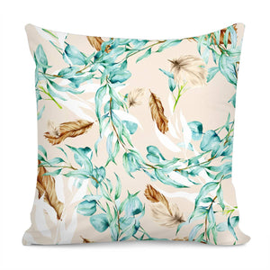 Floral Boho Watercolor Pattern Pillow Cover