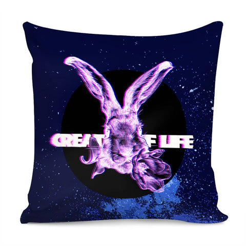 Image of Rabbit Pillow Cover