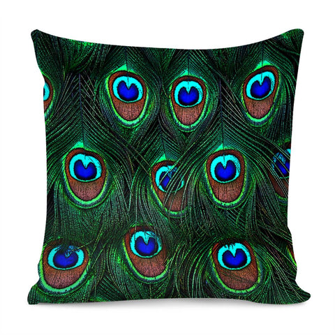 Image of Peacock Texture Pillow Cover