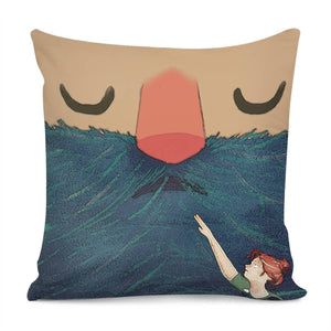 Moustache Pillow Cover