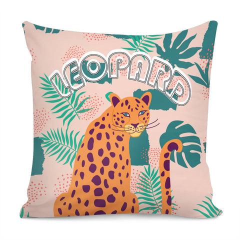 Image of Tropical Leopard Pillow Cover