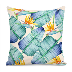 Fancy Tropical Pattern Pillow Cover