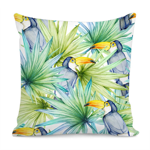 Image of Fancy Tropical Pattern Pillow Cover