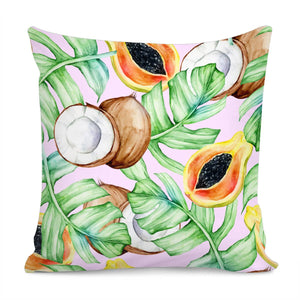 Fancy Tropical Pattern Pillow Cover