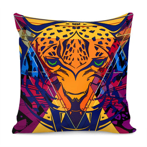 Tropical Leopard Pillow Cover