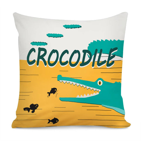 Image of Crocodile Pillow Cover