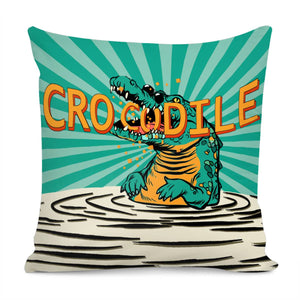 Crocodile Pillow Cover