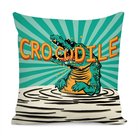 Image of Crocodile Pillow Cover