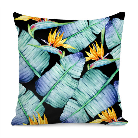 Image of Fancy Tropical Pattern Pillow Cover