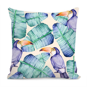 Fancy Tropical Pattern Pillow Cover