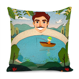 Father Image Pillow Cover