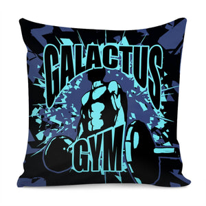 Weightlifting And Muscle Man And Barbell And Font And Debris Pillow Cover