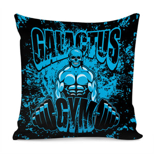 Weightlifting And Characters And Gimmicks And Graffiti And Fonts Pillow Cover