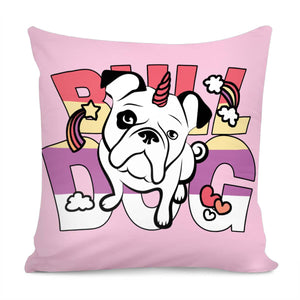 Bulldog Pillow Cover