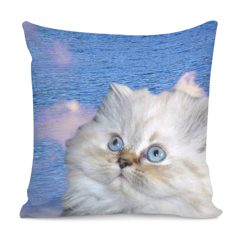 Image of Cat And Water Pillow Cover