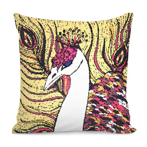 Peacock Pillow Cover