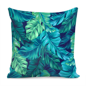 Fancy Tropical Floral Pattern Pillow Cover