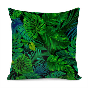 Fancy Tropical Floral Pattern Pillow Cover