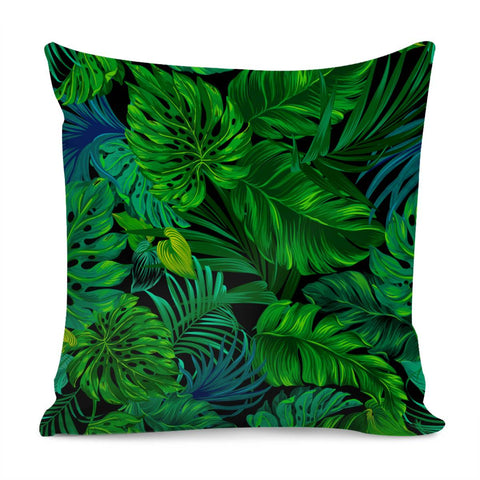 Image of Fancy Tropical Floral Pattern Pillow Cover