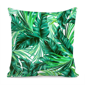 Fancy Tropical Floral Pattern Pillow Cover