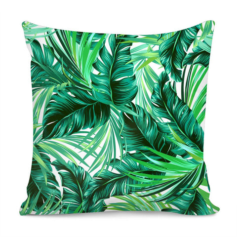 Image of Fancy Tropical Floral Pattern Pillow Cover