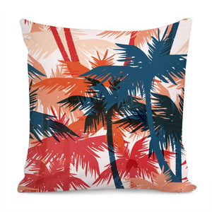 Fancy Tropical Floral Pattern Pillow Cover