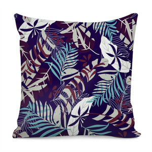 Fancy Tropical Floral Pattern Pillow Cover