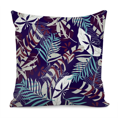 Image of Fancy Tropical Floral Pattern Pillow Cover