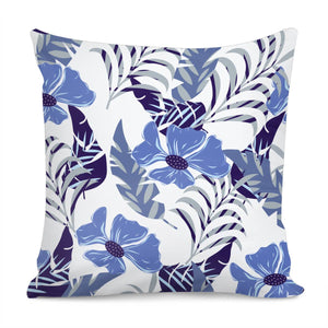 Fancy Tropical Floral Pattern Pillow Cover