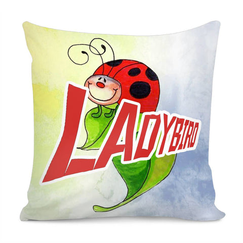 Image of Watercolor Ladybug Pillow Cover