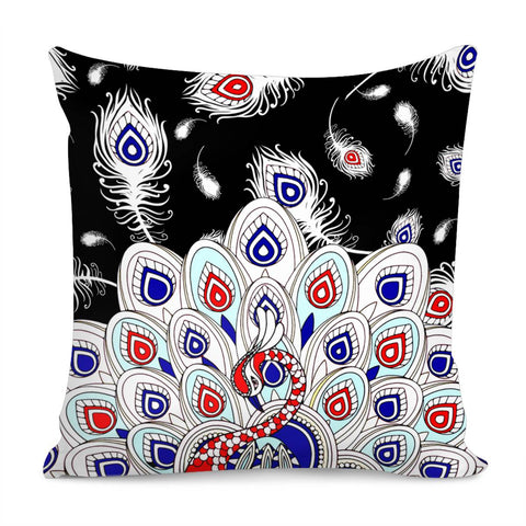 Image of Peacock Pillow Cover