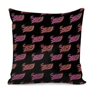 Sexy Words Motif Print Pattern Pillow Cover