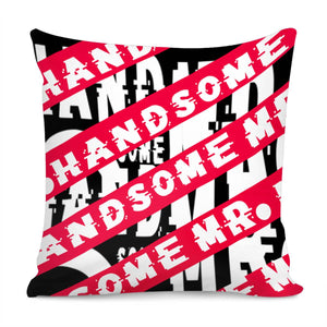 Font And Geometry And Graffiti Pillow Cover