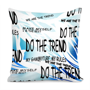 Font And Geometry And Graffiti Pillow Cover